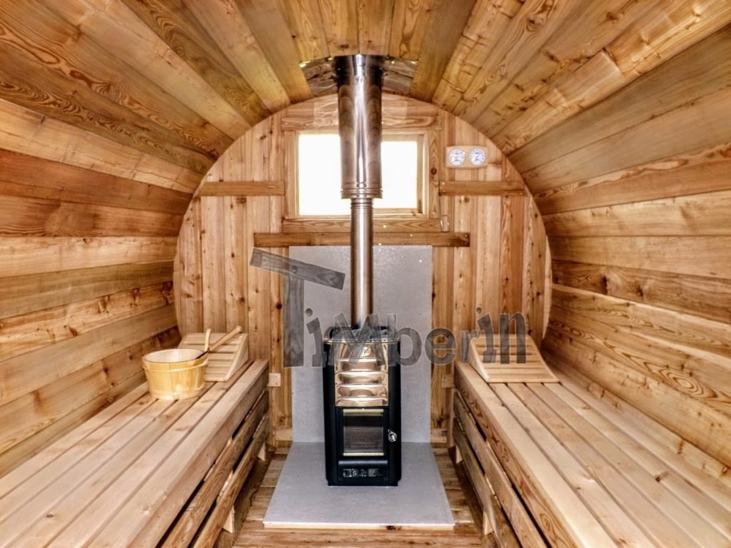 Harvia træbrænder i tønde sauna