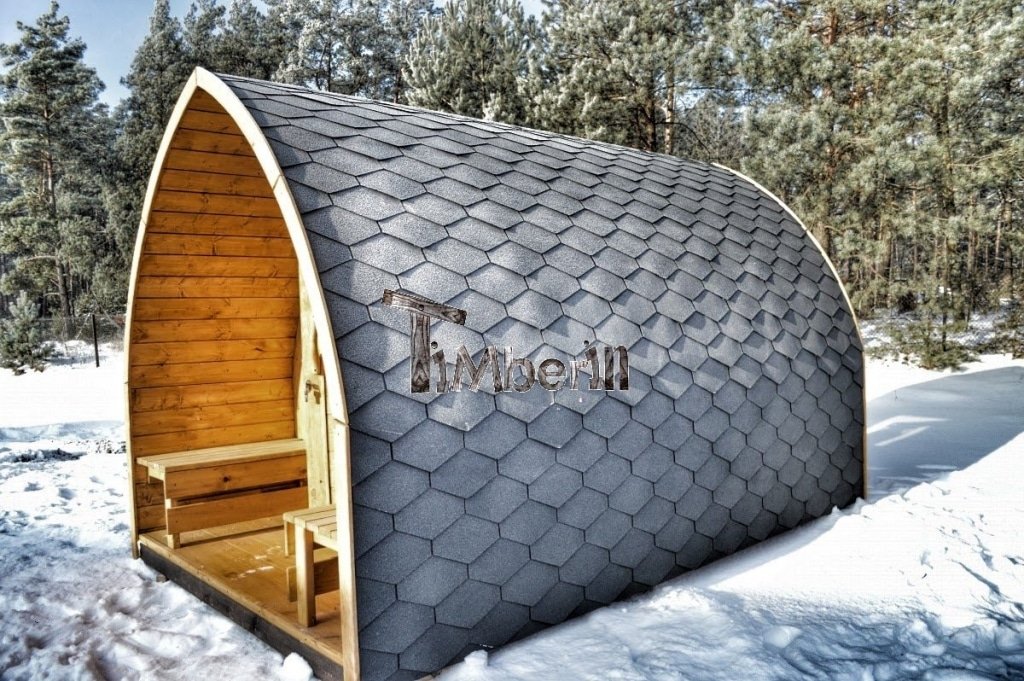 igloo sauna med panorama vindue