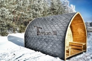 igloo sauna med panorama vindue